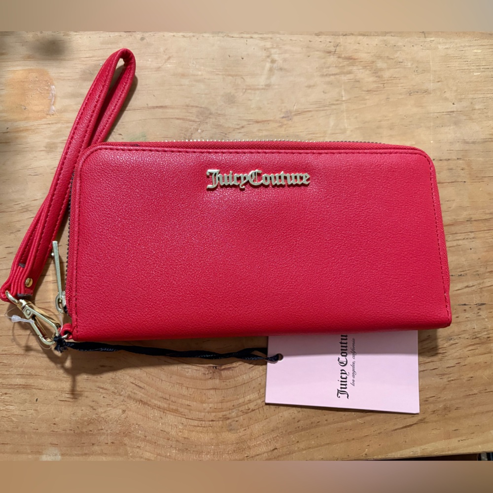NWT Juicy Couture Red Wristlet Wallet